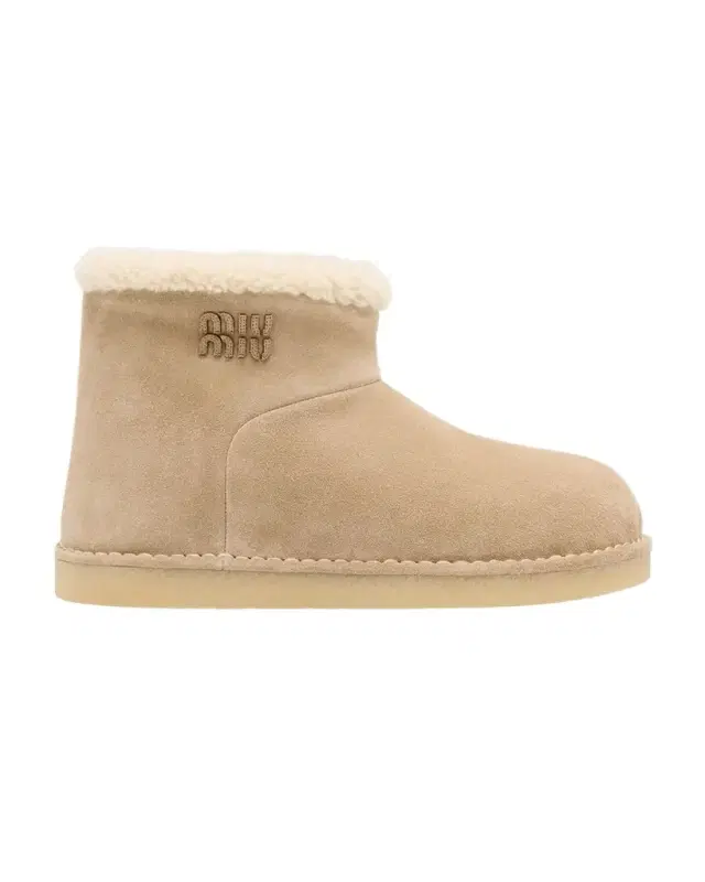 Suede Shearling-Lined Booties
