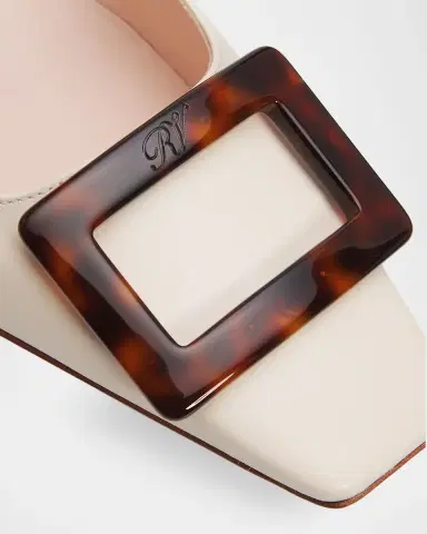 Roger Vivier 45mm Belle Vivier Turtle Leather Pumps | Thumbnail 3 Roger Vivier 45mm Belle Vivier Turtle Leather Pumps | Thumbnail 3