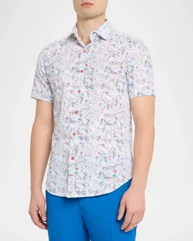 Robert Graham Men's Elgar Seersucker Short-Sleeve Shirt | Thumbnail 4 Robert Graham Men's Elgar Seersucker Short-Sleeve Shirt | Thumbnail 4