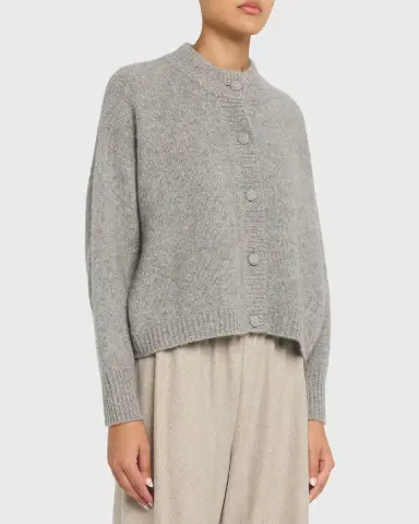 Frame The Cashmere Fleck Cardigan | Thumbnail 4 Frame The Cashmere Fleck Cardigan | Thumbnail 4