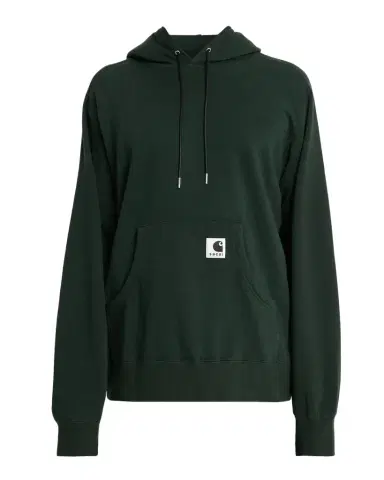 SACAI x CARHARTT WIP Men's Washed Cotton Hoodie with Label | Thumbnail 1 SACAI x CARHARTT WIP Men's Washed Cotton Hoodie with Label | Thumbnail 1