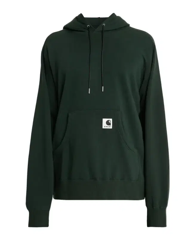 Men 's Washed Cotton Hoodie with Label