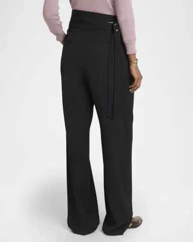 Chloé Double-Buckle Pleated Straight-Leg Trousers | Thumbnail 3 Chloé Double-Buckle Pleated Straight-Leg Trousers | Thumbnail 3