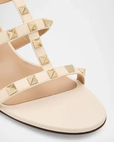 Valentino Garavani 60mm Rockstud Caged Block-Heel Slide Sandals | Thumbnail 5 Valentino Garavani 60mm Rockstud Caged Block-Heel Slide Sandals | Thumbnail 5
