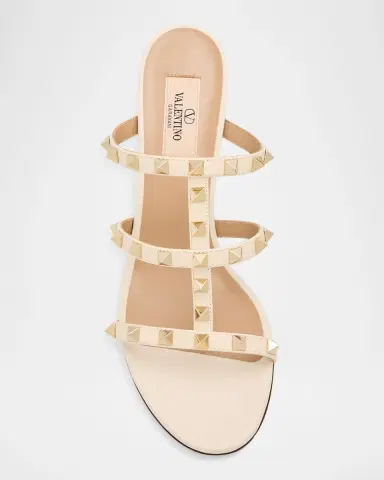 Valentino Garavani 60mm Rockstud Caged Block-Heel Slide Sandals | Thumbnail 6 Valentino Garavani 60mm Rockstud Caged Block-Heel Slide Sandals | Thumbnail 6
