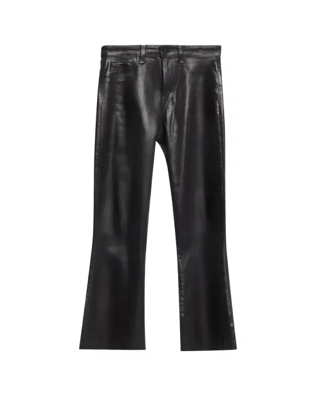 L 'AGENCE Kendra High-Rise Coated Crop Jeans
