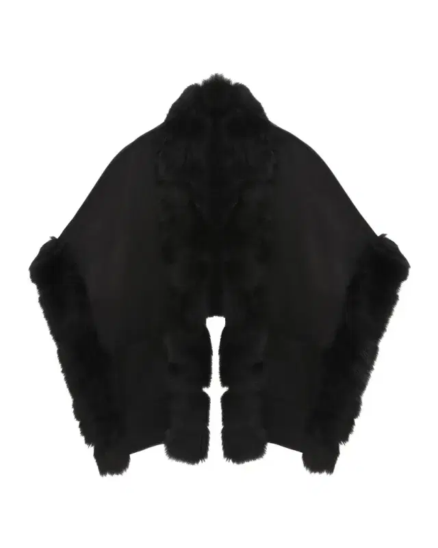 Gorski Reversible Loro Piana Cashmere-Wool Shawl with Merinillo Lamb Shearling Trim