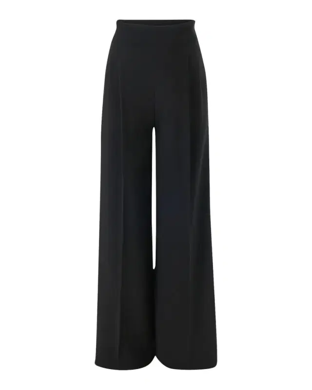 Carolina Herrera Marisol Pleated Wide-Leg Crepe Pants