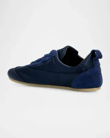 Jil Sander Etage Satin and Suede Low-Top Sneakers | Thumbnail 2 Jil Sander Etage Satin and Suede Low-Top Sneakers | Thumbnail 2
