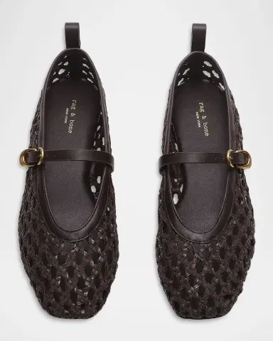Rag & Bone Spire Woven Mary Jane Ballerina Flats | Thumbnail 4 Rag & Bone Spire Woven Mary Jane Ballerina Flats | Thumbnail 4