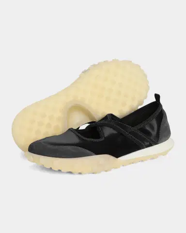 Jil Sander Moon Satin and Suede Sneaker Ballerina Flats | Thumbnail 4 Jil Sander Moon Satin and Suede Sneaker Ballerina Flats | Thumbnail 4