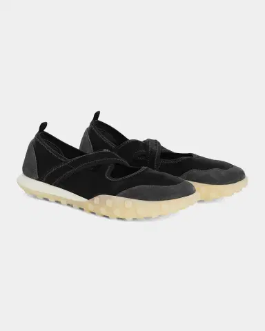 Jil Sander Moon Satin and Suede Sneaker Ballerina Flats | Thumbnail 5 Jil Sander Moon Satin and Suede Sneaker Ballerina Flats | Thumbnail 5