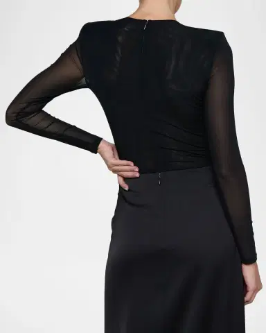 L'Agence Trista Stretch Mesh Bodysuit | Thumbnail 3 L'Agence Trista Stretch Mesh Bodysuit | Thumbnail 3