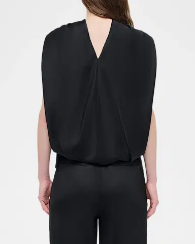 Simkhai Scarlett Satin Cape Top | Thumbnail 3
