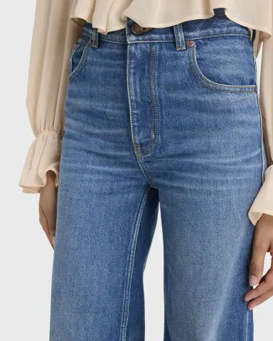 Chloé Rigid Denim Wide-Leg Pants | Thumbnail 5