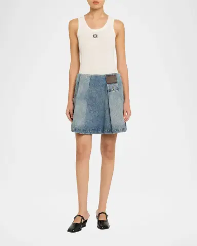 Loewe Pleated Mini Skirt | Thumbnail 2 Loewe Pleated Mini Skirt | Thumbnail 2