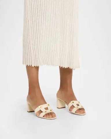 Veronica Beard 55mm Via Croc-Embossed Leather Block-Heel Sandals | Thumbnail 2 Veronica Beard 55mm Via Croc-Embossed Leather Block-Heel Sandals | Thumbnail 2