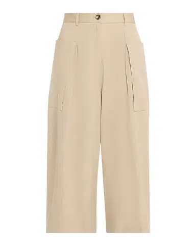 Loewe Pleated Wide-Leg Cropped Trousers | Thumbnail 1 Loewe Pleated Wide-Leg Cropped Trousers | Thumbnail 1