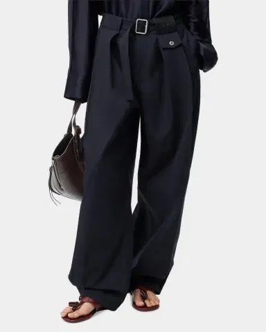 Loewe Cotton and Silk Straight-Leg Trousers | Thumbnail 4