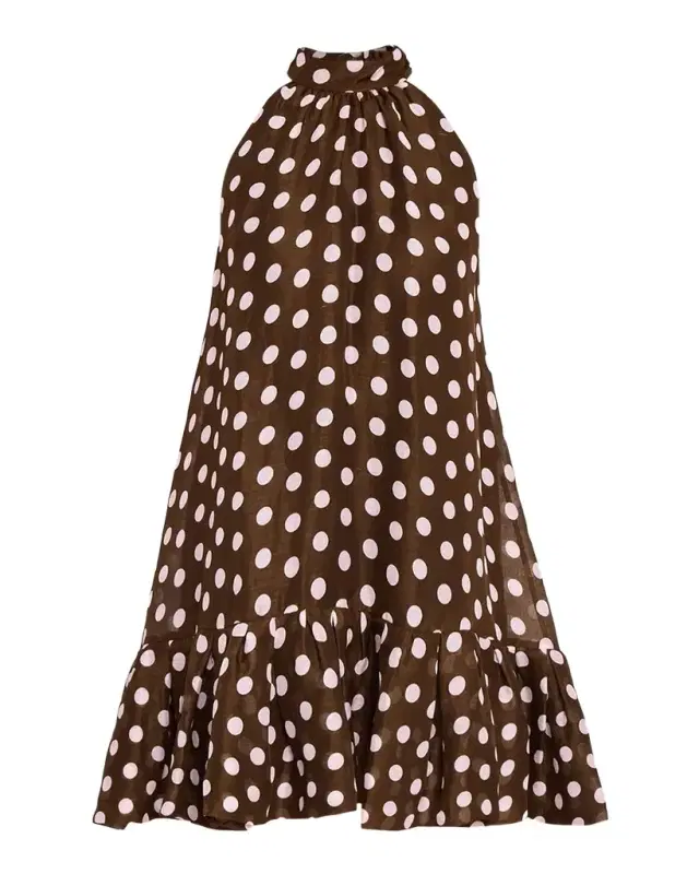 Cara Cara Arca Polka Dot Mini Dress