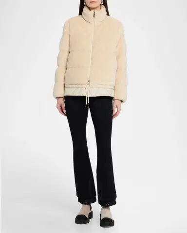Moncler Cedra Teddy Short Down Jacket | Thumbnail 2 Moncler Cedra Teddy Short Down Jacket | Thumbnail 2