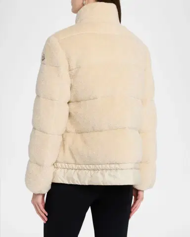 Moncler Cedra Teddy Short Down Jacket | Thumbnail 3 Moncler Cedra Teddy Short Down Jacket | Thumbnail 3