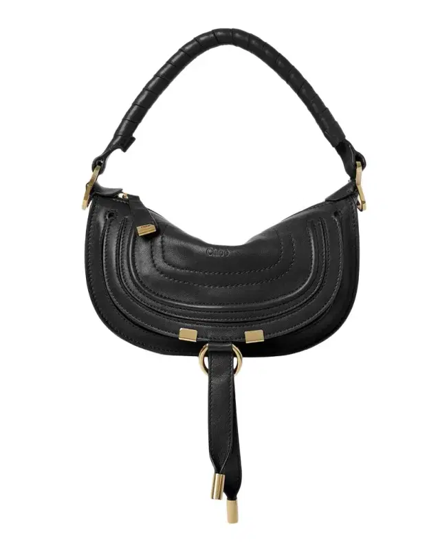Chloe Marcie Mini Saddle Shoulder Bag in Leather