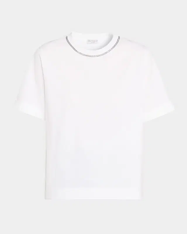 Monili Short-Sleeve Cotton T-Shirt