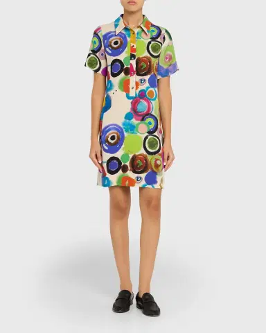 Libertine Gouache Printed Preppy Mini Polo Dress | Thumbnail 2 Libertine Gouache Printed Preppy Mini Polo Dress | Thumbnail 2