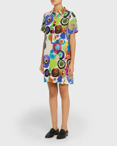 Libertine Gouache Printed Preppy Mini Polo Dress | Thumbnail 4 Libertine Gouache Printed Preppy Mini Polo Dress | Thumbnail 4
