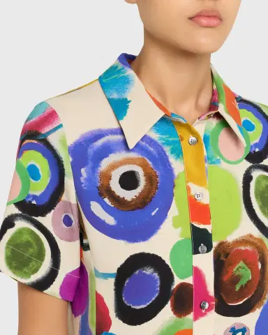 Libertine Gouache Printed Preppy Mini Polo Dress | Thumbnail 5 Libertine Gouache Printed Preppy Mini Polo Dress | Thumbnail 5