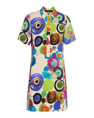 Libertine Gouache Printed Preppy Mini Polo Dress | Thumbnail 1 Libertine Gouache Printed Preppy Mini Polo Dress | Thumbnail 1