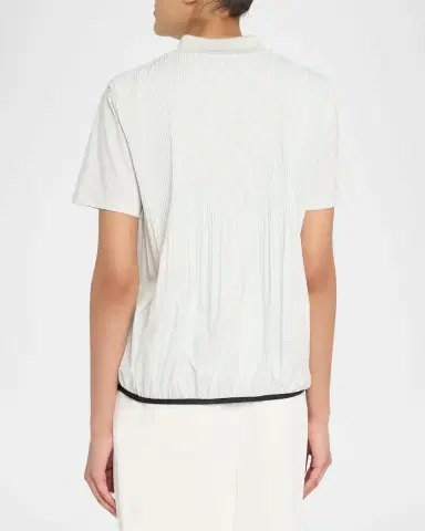 Moncler Short-Sleeve Logo Polo | Thumbnail 3 Moncler Short-Sleeve Logo Polo | Thumbnail 3