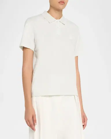Moncler Short-Sleeve Logo Polo | Thumbnail 4 Moncler Short-Sleeve Logo Polo | Thumbnail 4