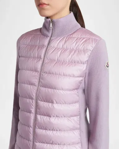 Moncler Padded Wool Zip-Up Cardigan | Thumbnail 5 Moncler Padded Wool Zip-Up Cardigan | Thumbnail 5