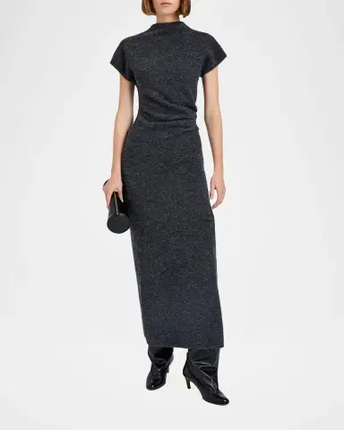 Proenza Schouler Abie Boiled Wool Maxi Dress | Thumbnail 2 Proenza Schouler Abie Boiled Wool Maxi Dress | Thumbnail 2