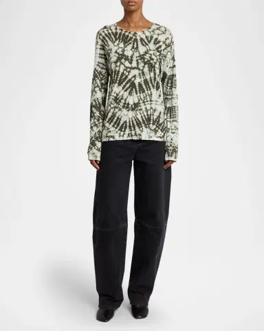 Proenza Schouler Mia Long-Sleeve Tie Dye Top | Thumbnail 2 Proenza Schouler Mia Long-Sleeve Tie Dye Top | Thumbnail 2