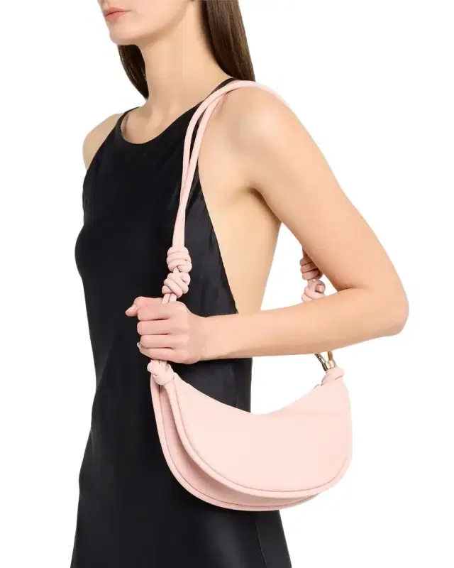 Avery Curved Leather Crossbody Bag