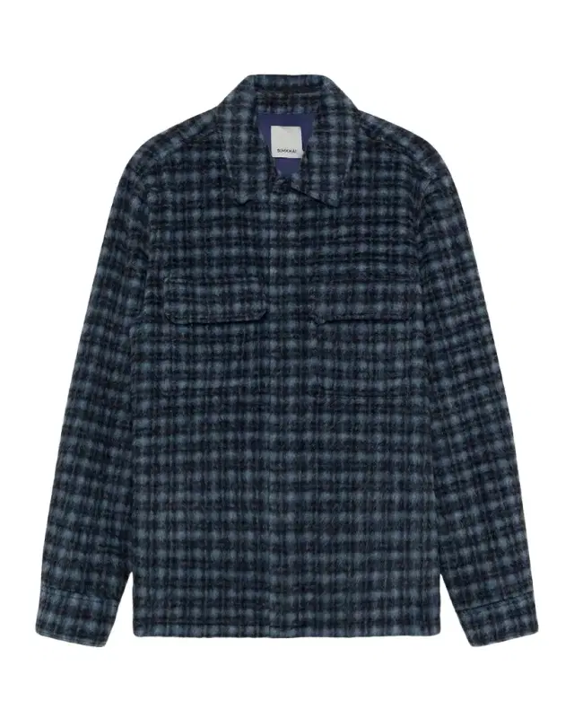 SIMKHAI Men 's Caleb Plaid Shirt Jacket