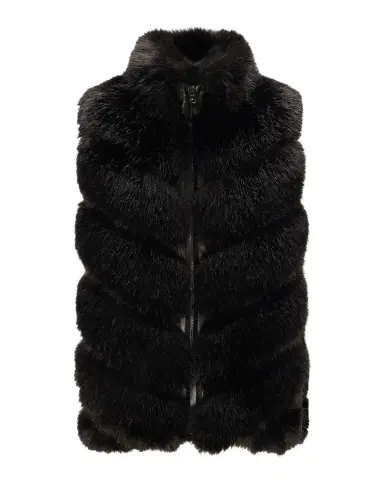 Lyla Grant Fur-Free Quilted Faux Fox Vest | Thumbnail 1