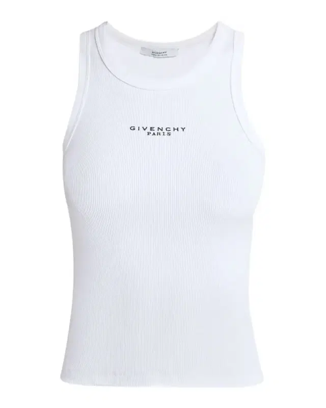 Logo Ribbed Tank Top