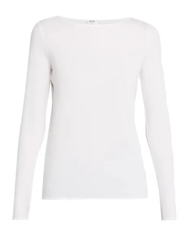 Wolford Pure Bateau-Neck Jersey Top