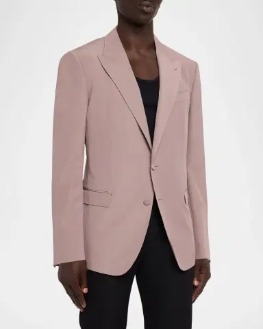Dolce & Gabbana Men's Stretch Wool Single-Breasted Blazer | Thumbnail 3 Dolce & Gabbana Men's Stretch Wool Single-Breasted Blazer | Thumbnail 3