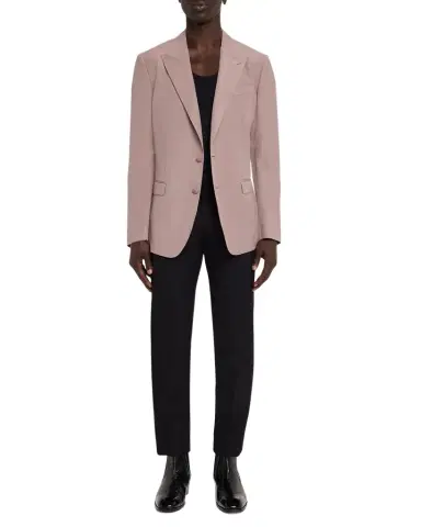 Dolce & Gabbana Men's Stretch Wool Single-Breasted Blazer | Thumbnail 1 Dolce & Gabbana Men's Stretch Wool Single-Breasted Blazer | Thumbnail 1