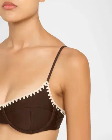 Ramy Brook Emmeline Crochet-Trim Bikini Top | Thumbnail 4