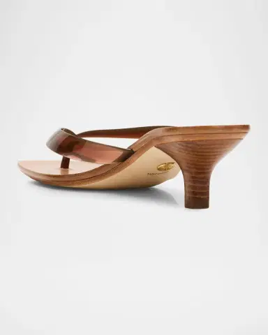 Veronica Beard Clea Jelly Kitten-Heel Sandals | Thumbnail 4