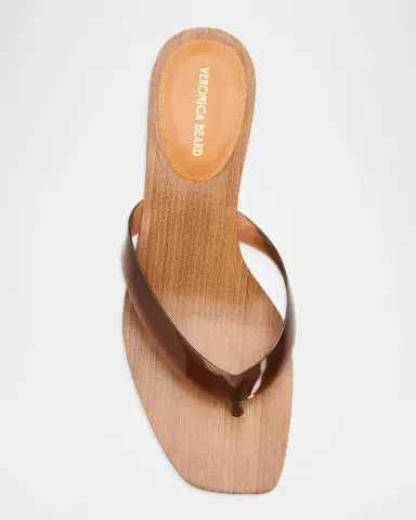 Veronica Beard Clea Jelly Kitten-Heel Sandals | Thumbnail 6