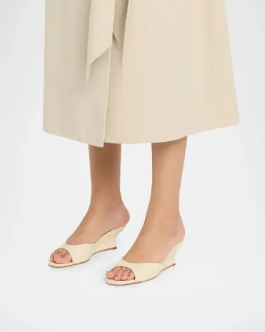 STAUD Brigitte Leather Wedge Mules | Thumbnail 2 STAUD Brigitte Leather Wedge Mules | Thumbnail 2