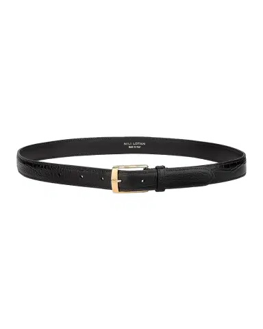 Nili Lotan Dana Croc-Embossed Leather Belt | Thumbnail 1