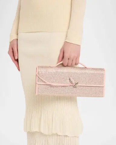 Bottega Veneta Andiamo Crystal Leather Clutch Bag | Thumbnail 2 Bottega Veneta Andiamo Crystal Leather Clutch Bag | Thumbnail 2